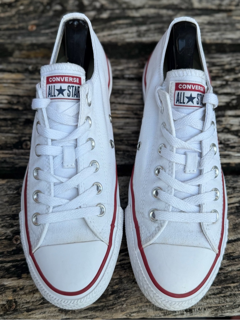 Converse Chuck Taylor All Star Unisex M-6 W-8 White Low Top Canvas Sneakers X2